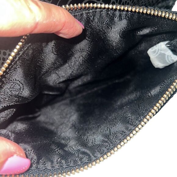 Michael Kors Fulton Black Python Embossed Leather Crossbody - Picture 13 of 16